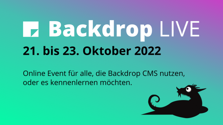 Backdrop LIVE vom 21. bis 23. Oktober 2022